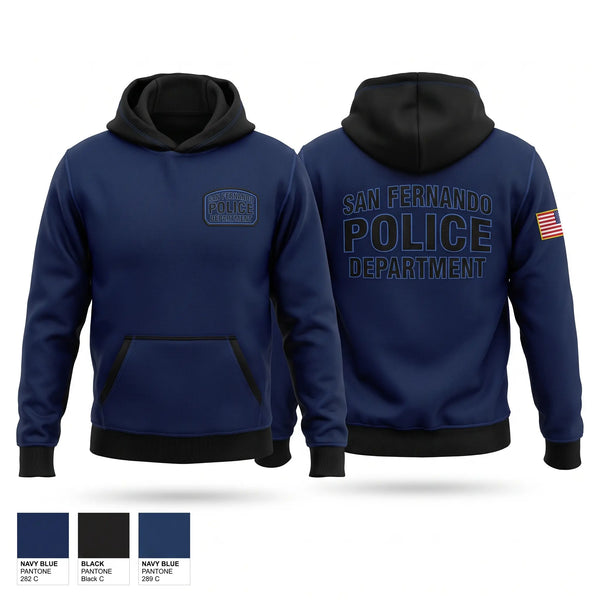 Hoodie, San Fernando Police Department, Police, Teamtime, Team time, sublimation, custom sports apparel, team uniforms, spirit wear, spiritwear, sports uniforms, custom shirts, team store, custom team store, fundraiser sports, apparel fundraiser