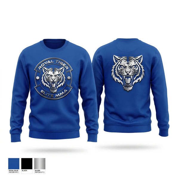 Crew Neck Sweatshirt, Royal Tiger Elite MMA, , Teamtime, Team time, sublimation, custom sports apparel, team uniforms, spirit wear, spiritwear, sports uniforms, custom shirts, team store, custom team store, fundraiser sports, apparel fundraiser