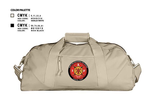 Duffle Bag, Rocky Ford Professional Firefighters Local 5497, Fire Department, Teamtime, Team time, sublimation, custom sports apparel, team uniforms, spirit wear, spiritwear, sports uniforms, custom shirts, team store, custom team store, fundraiser sports, apparel fundraiser