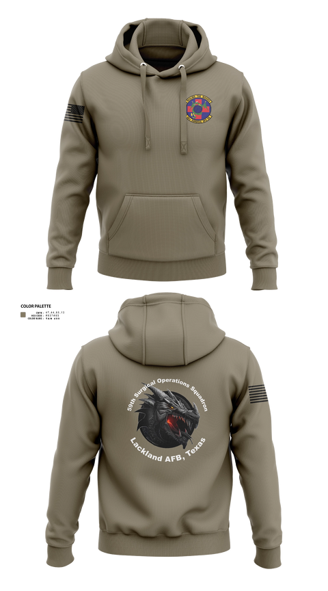 Hoodie, 59th Surgical Operations Squadron, Air Force, Teamtime, Team time, sublimation, custom sports apparel, team uniforms, spirit wear, spiritwear, sports uniforms, custom shirts, team store, custom team store, fundraiser sports, apparel fundraiser