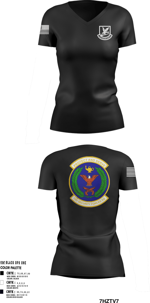 Women's Short Sleeve Vneck Shirt, 72nd SFS, Air Force, Teamtime, Team time, sublimation, custom sports apparel, team uniforms, spirit wear, spiritwear, sports uniforms, custom shirts, team store, custom team store, fundraiser sports, apparel fundraiser