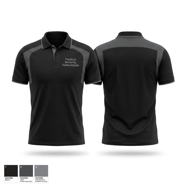 Short Sleeve Performance Polo, Tactical Security Consultants, , Teamtime, Team time, sublimation, custom sports apparel, team uniforms, spirit wear, spiritwear, sports uniforms, custom shirts, team store, custom team store, fundraiser sports, apparel fundraiser