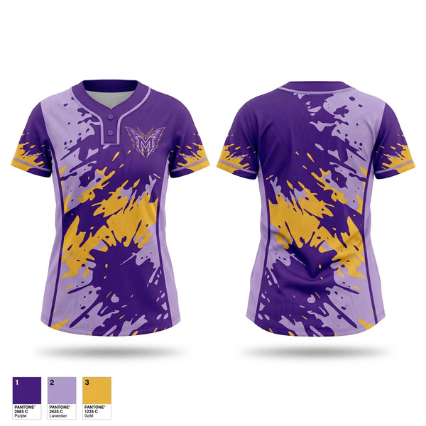 Two Button Softball Jersey, SoCal Monarchs, Softball, Teamtime, Team time, sublimation, custom sports apparel, team uniforms, spirit wear, spiritwear, sports uniforms, custom shirts, team store, custom team store, fundraiser sports, apparel fundraiser