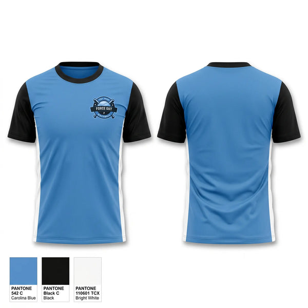 Short Sleeve Performance Shirt, Force Out, Softball, Teamtime, Team time, sublimation, custom sports apparel, team uniforms, spirit wear, spiritwear, sports uniforms, custom shirts, team store, custom team store, fundraiser sports, apparel fundraiser