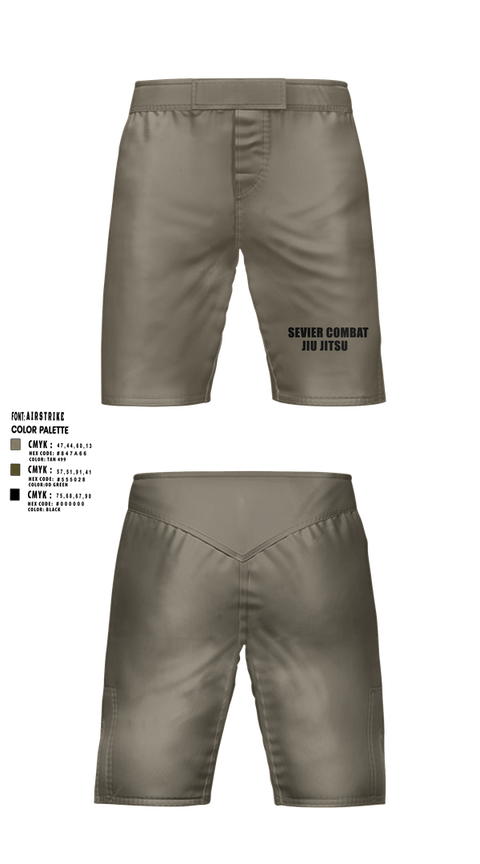 Fight Shorts, SEVIER COMBAT JIU JITSU, , Teamtime, Team time, sublimation, custom sports apparel, team uniforms, spirit wear, spiritwear, sports uniforms, custom shirts, team store, custom team store, fundraiser sports, apparel fundraiser
