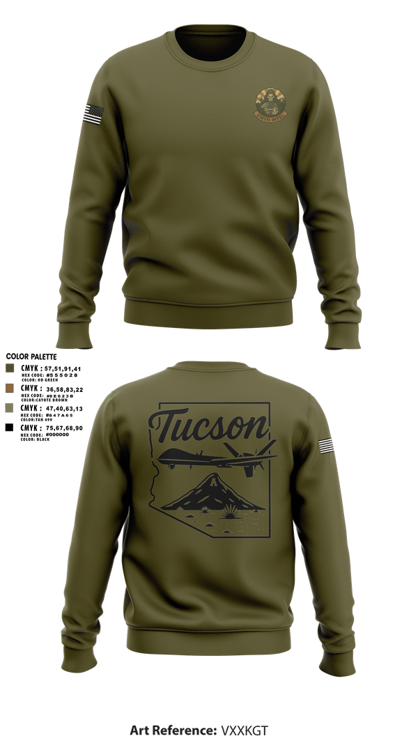 Crew Neck Sweatshirt, 214 Intel, Air Force, Teamtime, Team time, sublimation, custom sports apparel, team uniforms, spirit wear, spiritwear, sports uniforms, custom shirts, team store, custom team store, fundraiser sports, apparel fundraiser