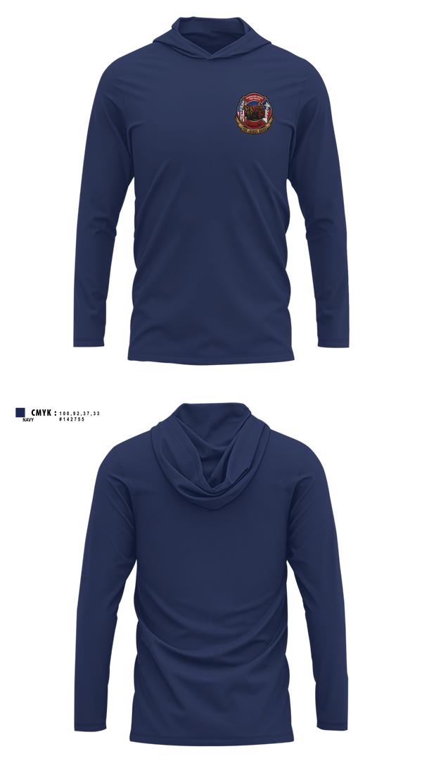 Long Sleeve Hooded Sun Shirt, Guadalupe County Fire Rescue, Fire Department, Teamtime, Team time, sublimation, custom sports apparel, team uniforms, spirit wear, spiritwear, sports uniforms, custom shirts, team store, custom team store, fundraiser sports, apparel fundraiser