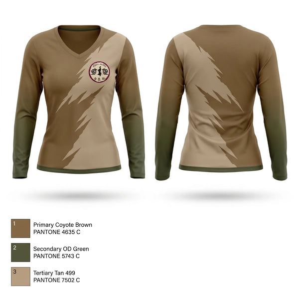 Womens Long Sleeve Vneck Shirt, Ronin Jujitsu, , Teamtime, Team time, sublimation, custom sports apparel, team uniforms, spirit wear, spiritwear, sports uniforms, custom shirts, team store, custom team store, fundraiser sports, apparel fundraiser