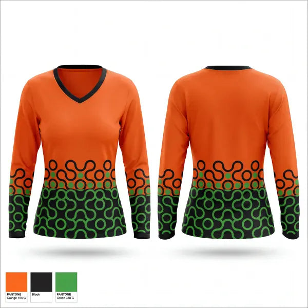 Womens Long Sleeve Vneck Shirt, B.O.S.S., Softball, Teamtime, Team time, sublimation, custom sports apparel, team uniforms, spirit wear, spiritwear, sports uniforms, custom shirts, team store, custom team store, fundraiser sports, apparel fundraiser
