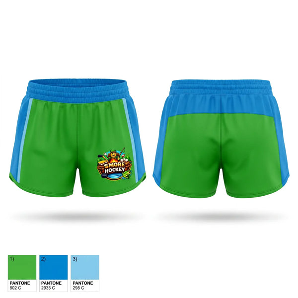 Womens Shorts, S’More Hockey, Ice Hockey, Teamtime, Team time, sublimation, custom sports apparel, team uniforms, spirit wear, spiritwear, sports uniforms, custom shirts, team store, custom team store, fundraiser sports, apparel fundraiser