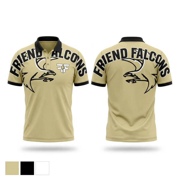 Short Sleeve Performance Polo, Friend Lady Falcons, Women's Basketball, Teamtime, Team time, sublimation, custom sports apparel, team uniforms, spirit wear, spiritwear, sports uniforms, custom shirts, team store, custom team store, fundraiser sports, apparel fundraiser