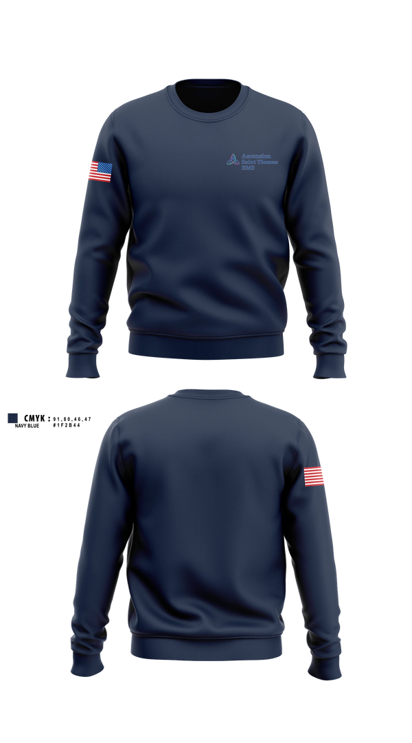 Crew Neck Sweatshirt, STEMS, EMS/EMT, Teamtime, Team time, sublimation, custom sports apparel, team uniforms, spirit wear, spiritwear, sports uniforms, custom shirts, team store, custom team store, fundraiser sports, apparel fundraiser