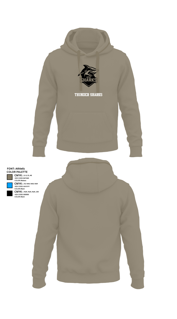 Hoodie, Thunder Sharks, Ice Hockey, Teamtime, Team time, sublimation, custom sports apparel, team uniforms, spirit wear, spiritwear, sports uniforms, custom shirts, team store, custom team store, fundraiser sports, apparel fundraiser