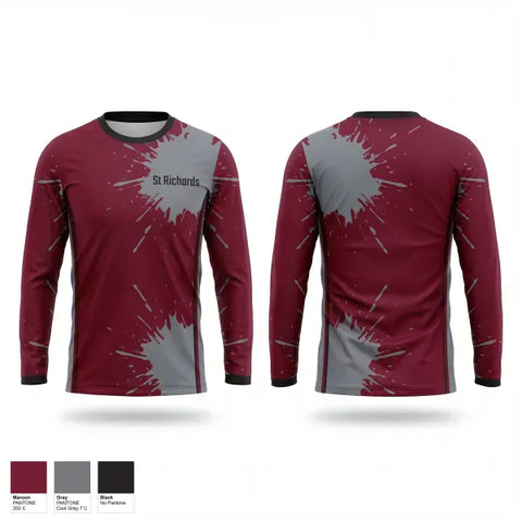 Long Sleeve Performance Shirt, St. Richards, Baseball, Teamtime, Team time, sublimation, custom sports apparel, team uniforms, spirit wear, spiritwear, sports uniforms, custom shirts, team store, custom team store, fundraiser sports, apparel fundraiser