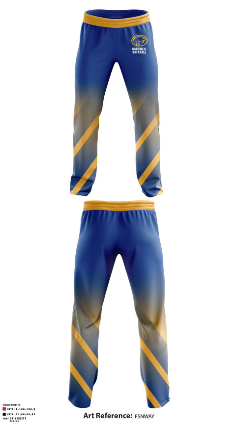Sweatpants, Caldwell Hugh School, Softball, Teamtime, Team time, sublimation, custom sports apparel, team uniforms, spirit wear, spiritwear, sports uniforms, custom shirts, team store, custom team store, fundraiser sports, apparel fundraiser