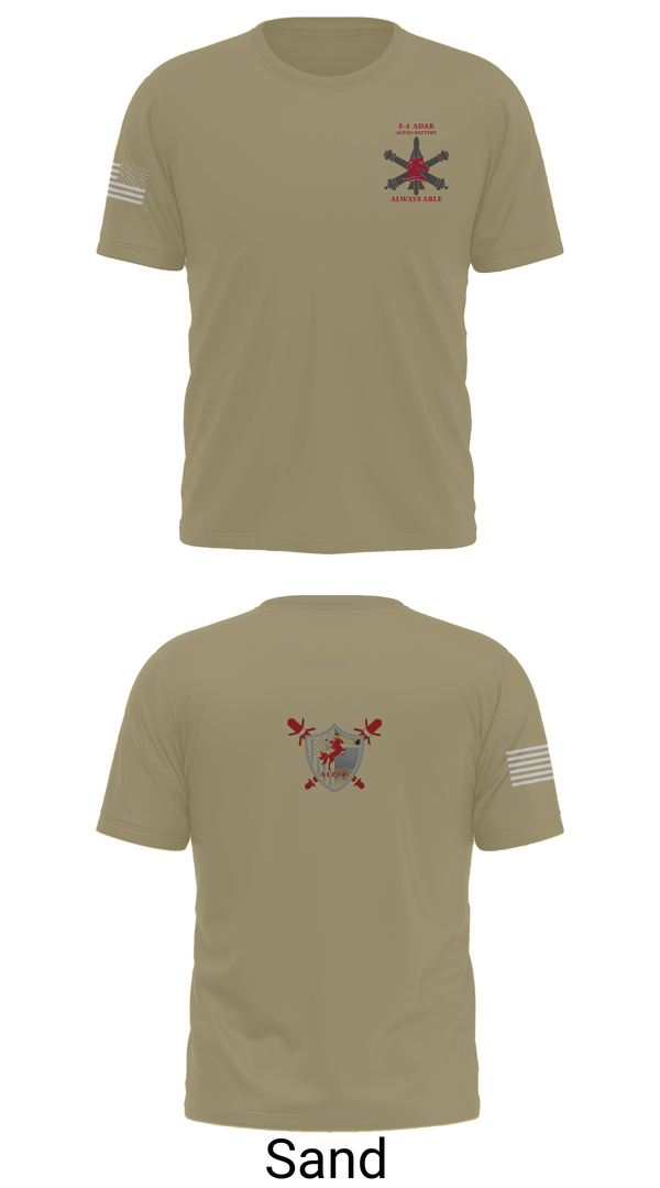 Old School Cotton Feel Shirt, 5-4 ADAR, Army, Teamtime, Team time, sublimation, custom sports apparel, team uniforms, spirit wear, spiritwear, sports uniforms, custom shirts, team store, custom team store, fundraiser sports, apparel fundraiser