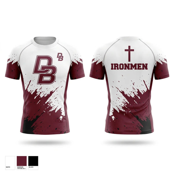 Short Sleeve Rash Guard Shirt, Don Bosco Wrestling 26-27, Wrestling, Teamtime, Team time, sublimation, custom sports apparel, team uniforms, spirit wear, spiritwear, sports uniforms, custom shirts, team store, custom team store, fundraiser sports, apparel fundraiser