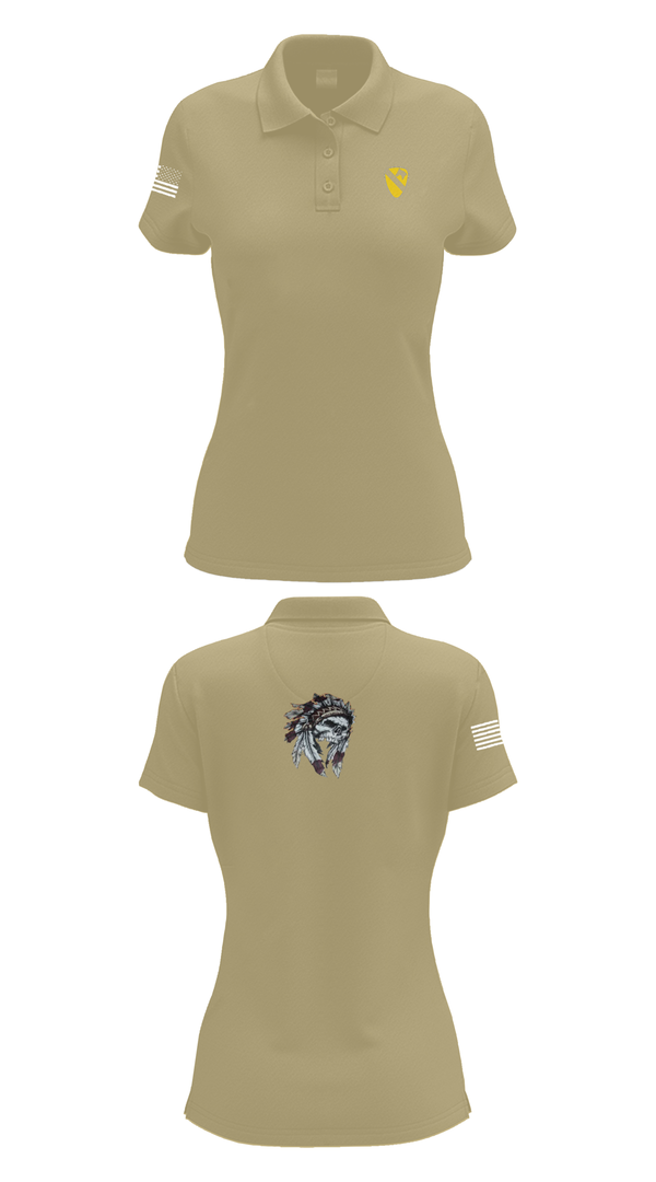 Womens Short Sleeve Performance Polo, 6-9 Cavalry Regiment, , Teamtime, Team time, sublimation, custom sports apparel, team uniforms, spirit wear, spiritwear, sports uniforms, custom shirts, team store, custom team store, fundraiser sports, apparel fundraiser