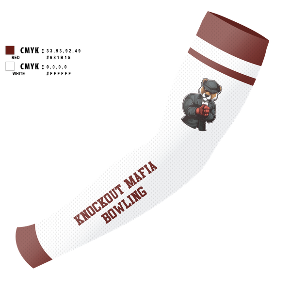Arm Sleeve, Knockout Mafia, Bowling, Teamtime, Team time, sublimation, custom sports apparel, team uniforms, spirit wear, spiritwear, sports uniforms, custom shirts, team store, custom team store, fundraiser sports, apparel fundraiser