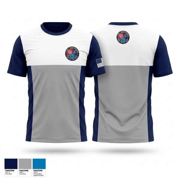 Old School Cotton Feel Shirt, Chemult Rural Fire Protection District, EMS/EMT, Teamtime, Team time, sublimation, custom sports apparel, team uniforms, spirit wear, spiritwear, sports uniforms, custom shirts, team store, custom team store, fundraiser sports, apparel fundraiser