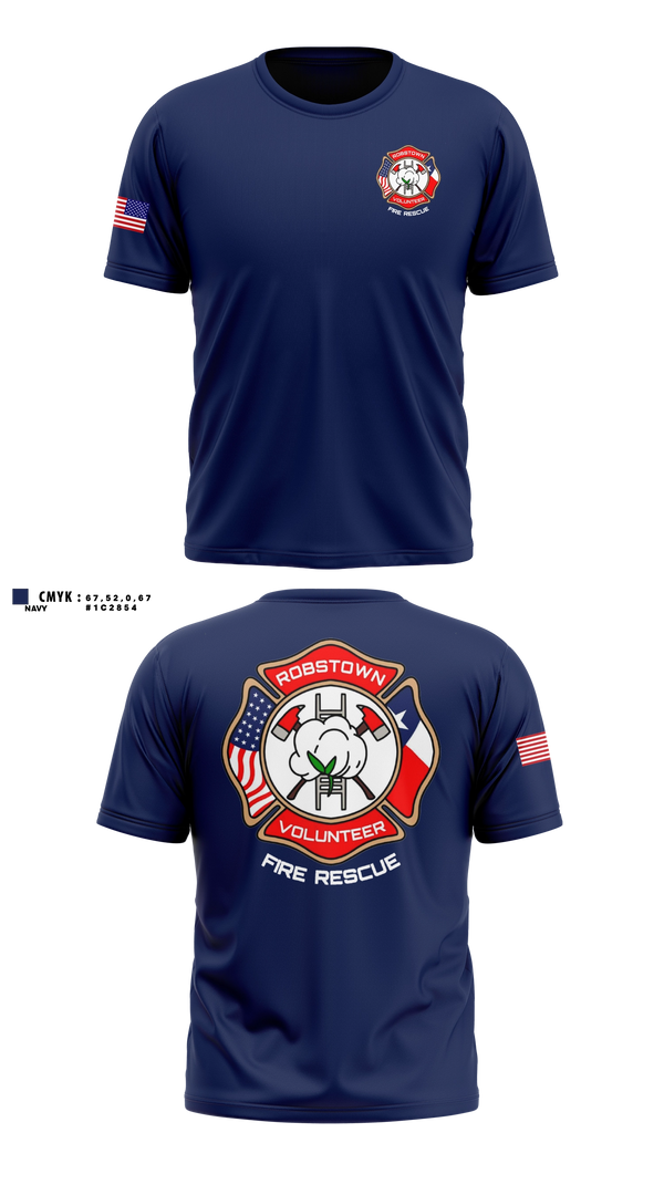 Old School Cotton Feel Shirt, Robstown Volunteer Fire Department, Fire Department, Teamtime, Team time, sublimation, custom sports apparel, team uniforms, spirit wear, spiritwear, sports uniforms, custom shirts, team store, custom team store, fundraiser sports, apparel fundraiser