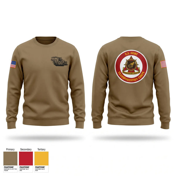 Crew Neck Sweatshirt, 851st Transportation Company, Army, Teamtime, Team time, sublimation, custom sports apparel, team uniforms, spirit wear, spiritwear, sports uniforms, custom shirts, team store, custom team store, fundraiser sports, apparel fundraiser