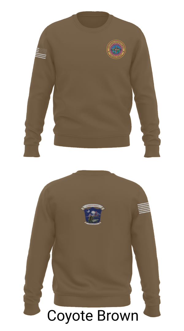 Crew Neck Sweatshirt, 4th Medical Logistics, Marines, Teamtime, Team time, sublimation, custom sports apparel, team uniforms, spirit wear, spiritwear, sports uniforms, custom shirts, team store, custom team store, fundraiser sports, apparel fundraiser