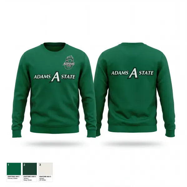 Crew Neck Sweatshirt, Adams State University Softball, Softball, Teamtime, Team time, sublimation, custom sports apparel, team uniforms, spirit wear, spiritwear, sports uniforms, custom shirts, team store, custom team store, fundraiser sports, apparel fundraiser