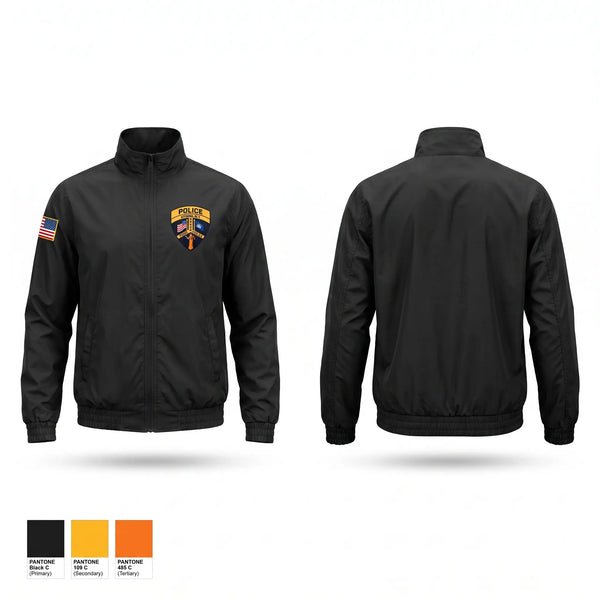 Windbreaker, Athens Police Dept, Police, Teamtime, Team time, sublimation, custom sports apparel, team uniforms, spirit wear, spiritwear, sports uniforms, custom shirts, team store, custom team store, fundraiser sports, apparel fundraiser