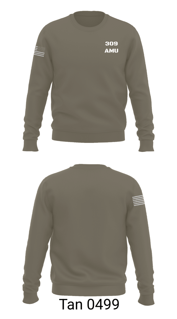 Crew Neck Sweatshirt, 309 AMU, Air Force, Teamtime, Team time, sublimation, custom sports apparel, team uniforms, spirit wear, spiritwear, sports uniforms, custom shirts, team store, custom team store, fundraiser sports, apparel fundraiser