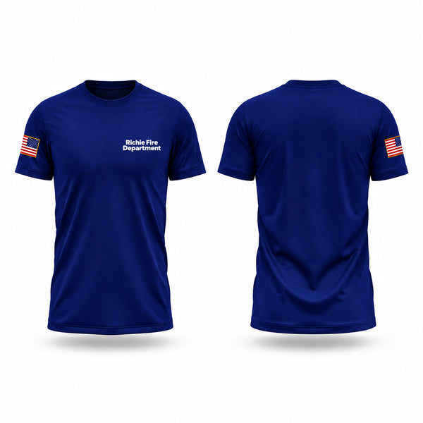 Old School Cotton Feel Shirt, Richie Fire Department, Fire Department, Teamtime, Team time, sublimation, custom sports apparel, team uniforms, spirit wear, spiritwear, sports uniforms, custom shirts, team store, custom team store, fundraiser sports, apparel fundraiser