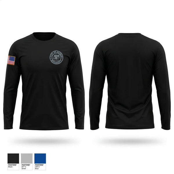 Long Sleeve Performance Shirt, Jackson police department, Police, Teamtime, Team time, sublimation, custom sports apparel, team uniforms, spirit wear, spiritwear, sports uniforms, custom shirts, team store, custom team store, fundraiser sports, apparel fundraiser