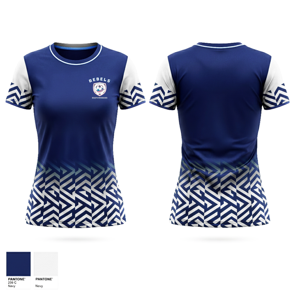 Womens Soccer Jersey, Rebels, Women's Soccer, Teamtime, Team time, sublimation, custom sports apparel, team uniforms, spirit wear, spiritwear, sports uniforms, custom shirts, team store, custom team store, fundraiser sports, apparel fundraiser