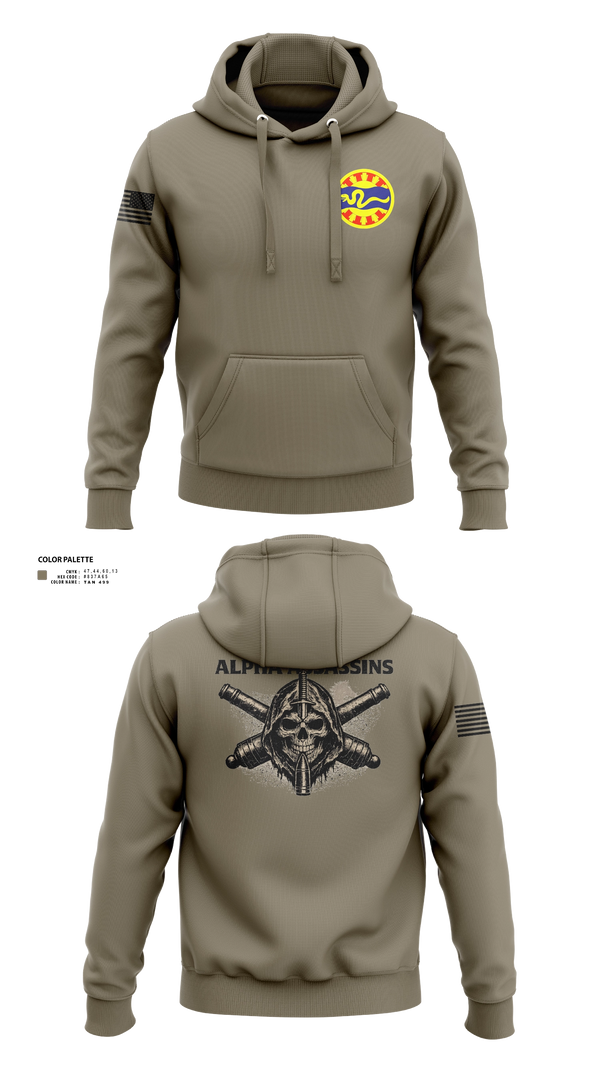 Hoodie, 1-148 FA A Btry, National Guard, Teamtime, Team time, sublimation, custom sports apparel, team uniforms, spirit wear, spiritwear, sports uniforms, custom shirts, team store, custom team store, fundraiser sports, apparel fundraiser