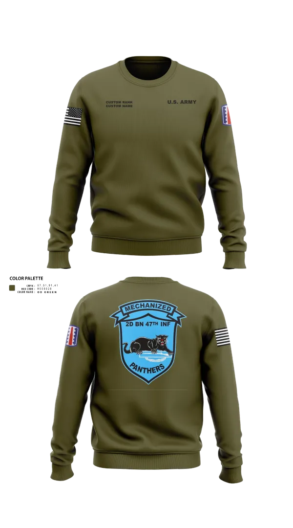 Crew Neck Sweatshirt, C Co 2-47 197th Infantry Brigade, , Teamtime, Team time, sublimation, custom sports apparel, team uniforms, spirit wear, spiritwear, sports uniforms, custom shirts, team store, custom team store, fundraiser sports, apparel fundraiser
