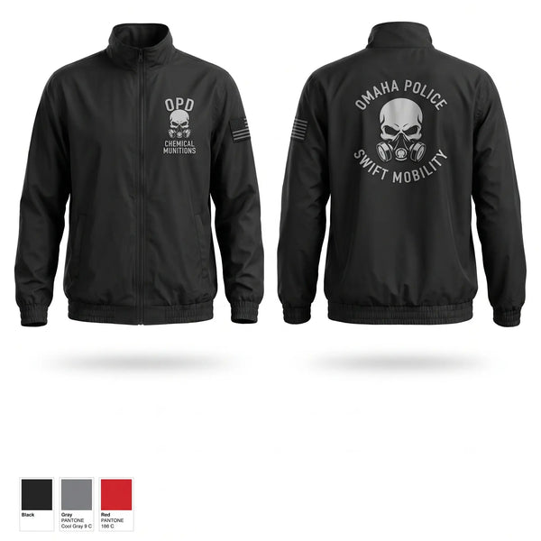 Windbreaker, RDF Chemical Munitions Team, Police, Teamtime, Team time, sublimation, custom sports apparel, team uniforms, spirit wear, spiritwear, sports uniforms, custom shirts, team store, custom team store, fundraiser sports, apparel fundraiser