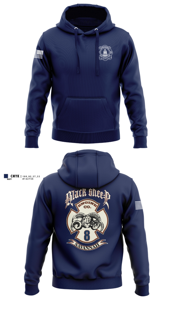 Hoodie, Engine 8, Fire Department, Teamtime, Team time, sublimation, custom sports apparel, team uniforms, spirit wear, spiritwear, sports uniforms, custom shirts, team store, custom team store, fundraiser sports, apparel fundraiser