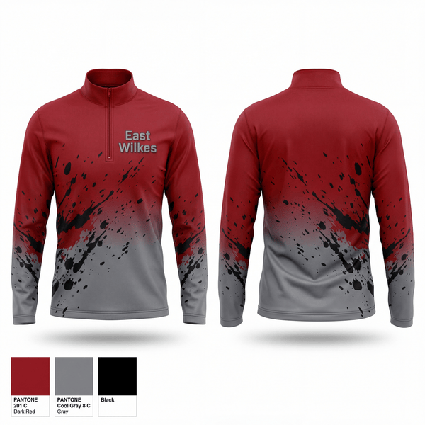 Quarter Zip Jacket, East wilkes, , Teamtime, Team time, sublimation, custom sports apparel, team uniforms, spirit wear, spiritwear, sports uniforms, custom shirts, team store, custom team store, fundraiser sports, apparel fundraiser