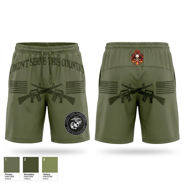 Athletic Shorts With Pockets, Force Recon 105 Division, Marines, Teamtime, Team time, sublimation, custom sports apparel, team uniforms, spirit wear, spiritwear, sports uniforms, custom shirts, team store, custom team store, fundraiser sports, apparel fundraiser