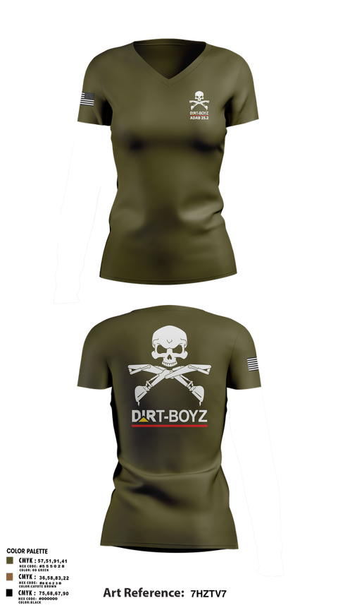 Womens Short Sleeve Vneck Shirt, DirtBoyz, Air Force, Teamtime, Team time, sublimation, custom sports apparel, team uniforms, spirit wear, spiritwear, sports uniforms, custom shirts, team store, custom team store, fundraiser sports, apparel fundraiser