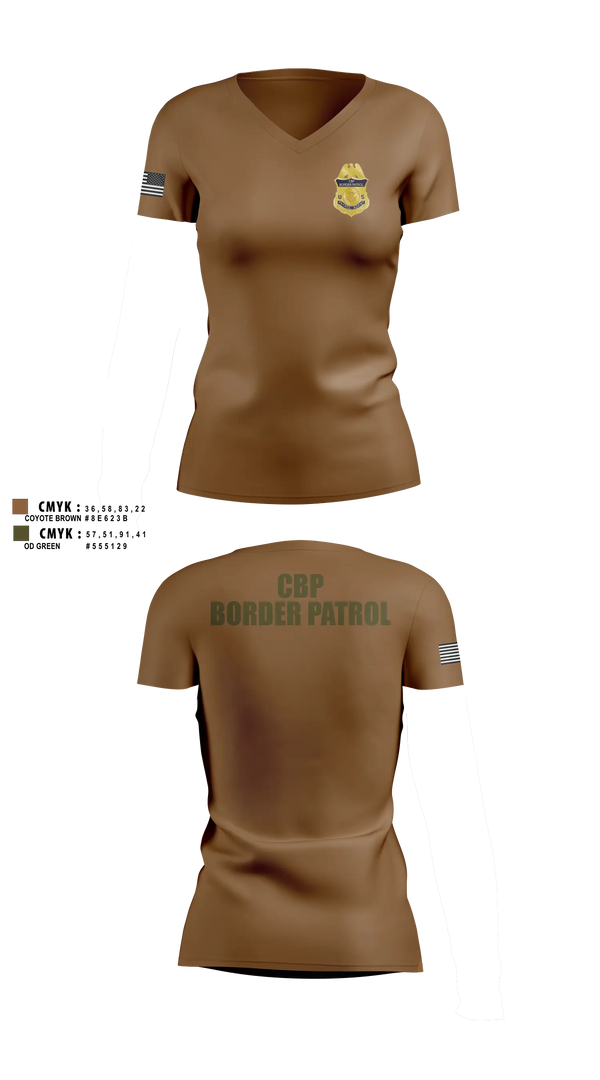 Womens Short Sleeve Vneck Shirt, Border patrol, Police, Teamtime, Team time, sublimation, custom sports apparel, team uniforms, spirit wear, spiritwear, sports uniforms, custom shirts, team store, custom team store, fundraiser sports, apparel fundraiser
