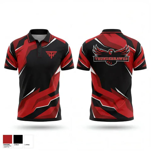 Short Sleeve Performance Polo, Thunderhawks, Softball, Teamtime, Team time, sublimation, custom sports apparel, team uniforms, spirit wear, spiritwear, sports uniforms, custom shirts, team store, custom team store, fundraiser sports, apparel fundraiser