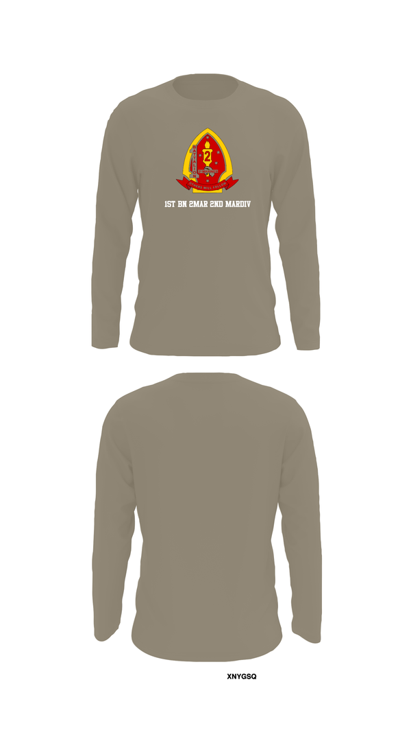 Long Sleeve Performance Shirt, 1st Bn 2mar 2nd MarDiv, , Teamtime, Team time, sublimation, custom sports apparel, team uniforms, spirit wear, spiritwear, sports uniforms, custom shirts, team store, custom team store, fundraiser sports, apparel fundraiser