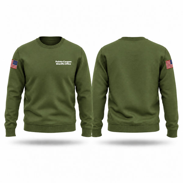 Crew Neck Sweatshirt, Pointe Coupee Sheriffs Office, Police, Teamtime, Team time, sublimation, custom sports apparel, team uniforms, spirit wear, spiritwear, sports uniforms, custom shirts, team store, custom team store, fundraiser sports, apparel fundraiser