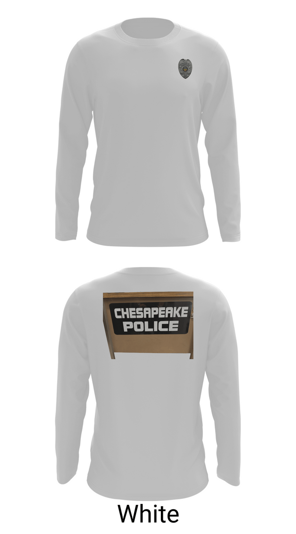 Long Sleeve Performance Shirt, Chesapeake Police, Police, Teamtime, Team time, sublimation, custom sports apparel, team uniforms, spirit wear, spiritwear, sports uniforms, custom shirts, team store, custom team store, fundraiser sports, apparel fundraiser