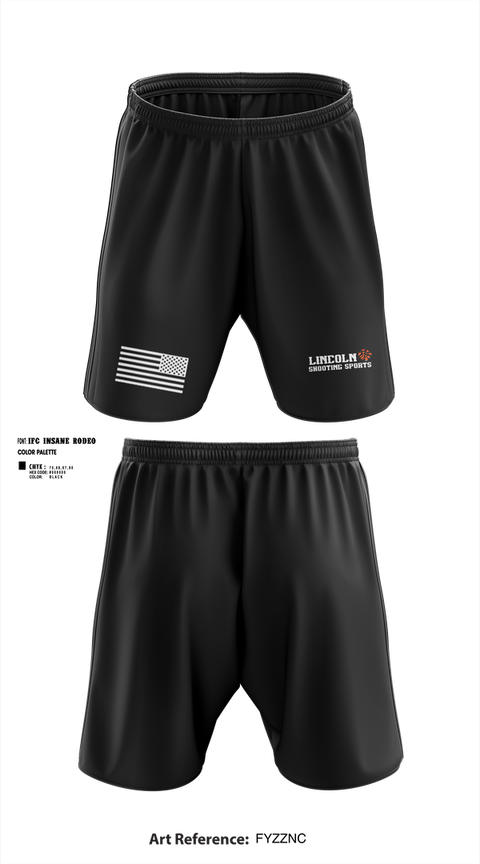 Athletic Shorts With Pockets, Lincoln Shooting Sports, , Teamtime, Team time, sublimation, custom sports apparel, team uniforms, spirit wear, spiritwear, sports uniforms, custom shirts, team store, custom team store, fundraiser sports, apparel fundraiser