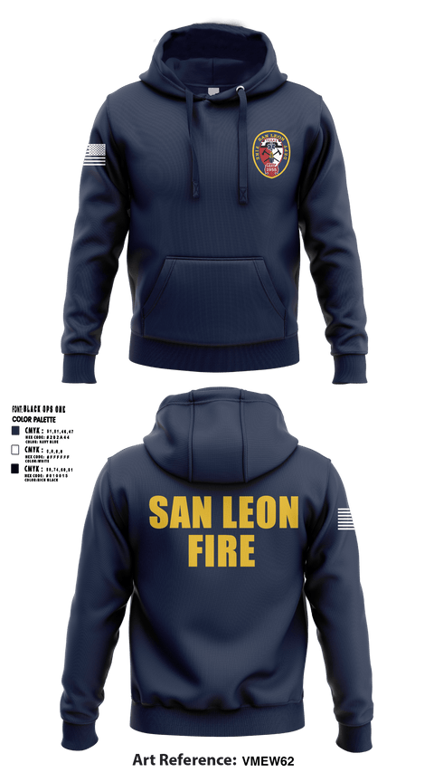 Hoodie, San Leon Volunteer Fire Department, Fire Department, Teamtime, Team time, sublimation, custom sports apparel, team uniforms, spirit wear, spiritwear, sports uniforms, custom shirts, team store, custom team store, fundraiser sports, apparel fundraiser