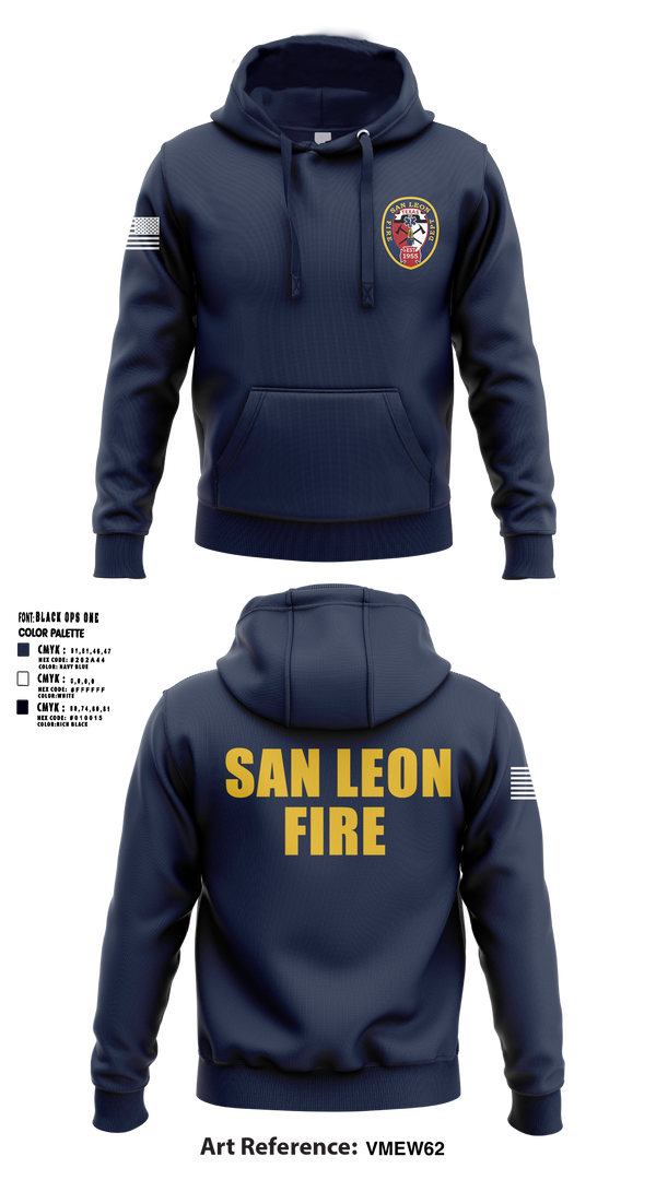Hoodie, San Leon Volunteer Fire Department, Fire Department, Teamtime, Team time, sublimation, custom sports apparel, team uniforms, spirit wear, spiritwear, sports uniforms, custom shirts, team store, custom team store, fundraiser sports, apparel fundraiser