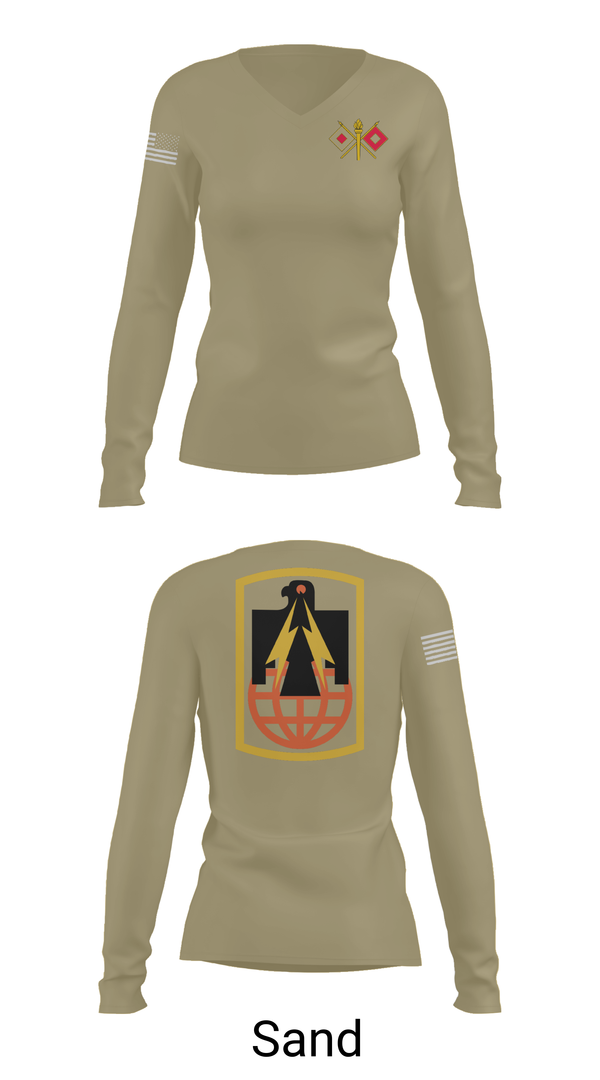 Womens Long Sleeve Vneck Shirt, 57th ESB, , Teamtime, Team time, sublimation, custom sports apparel, team uniforms, spirit wear, spiritwear, sports uniforms, custom shirts, team store, custom team store, fundraiser sports, apparel fundraiser