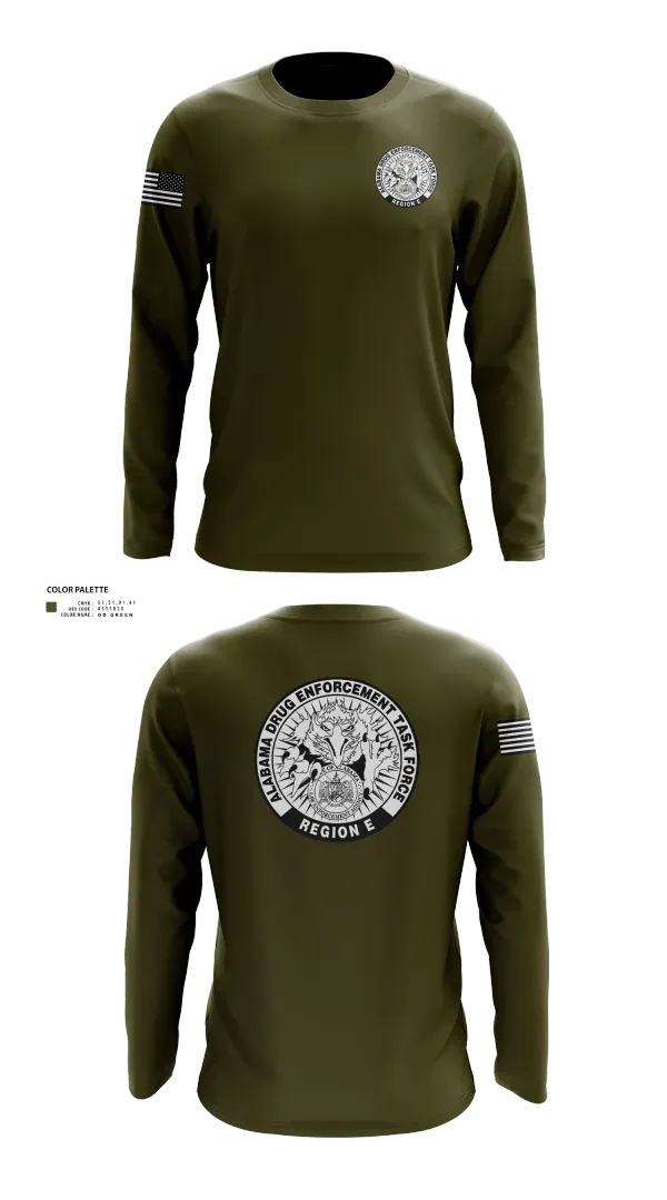 Long Sleeve Performance Shirt, Alabama Drug Enforcement Task Force, Police, Teamtime, Team time, sublimation, custom sports apparel, team uniforms, spirit wear, spiritwear, sports uniforms, custom shirts, team store, custom team store, fundraiser sports, apparel fundraiser